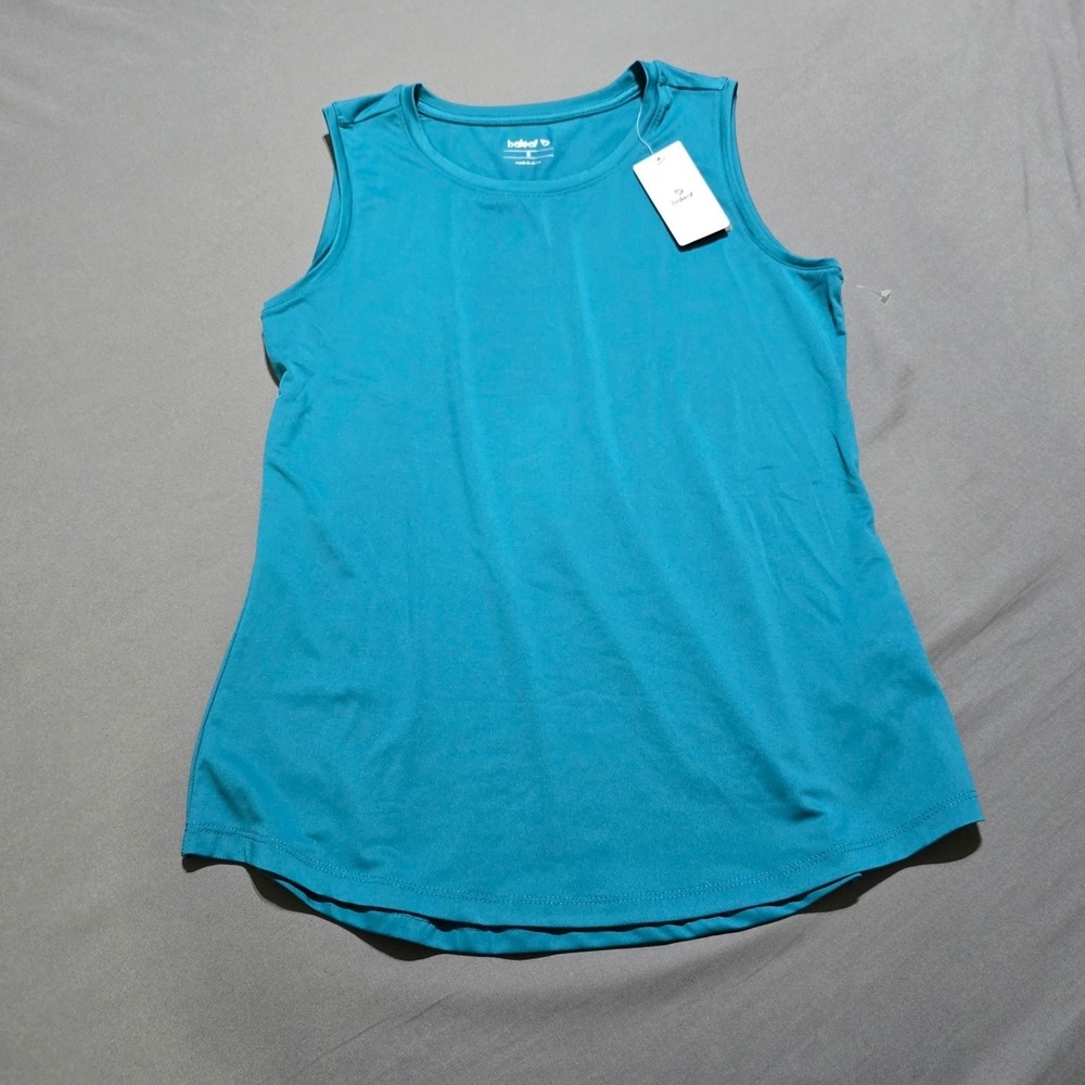 NEW Baleaf Women Blue Athletic Tank Top Size S Sleeveless Workout Gym Activewear